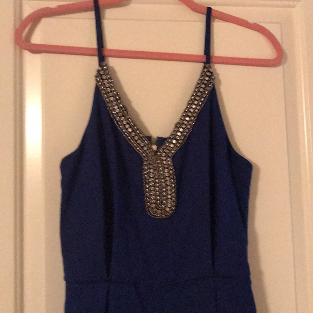 Blue jumpsuit